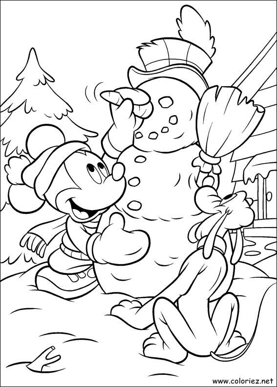 Coloriage de Mickey à imprimer !