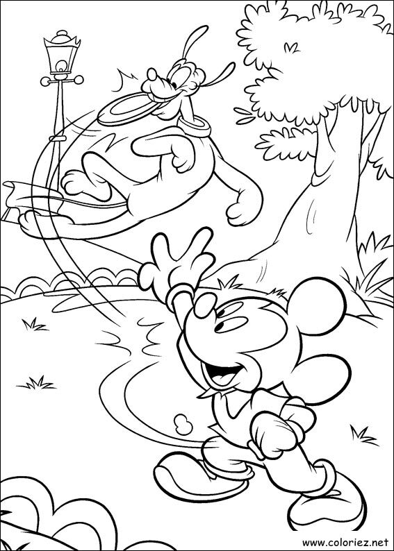 Coloriage de Mickey à imprimer !