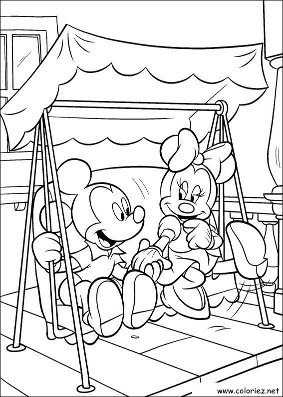 Coloriage de Mickey à imprimer !