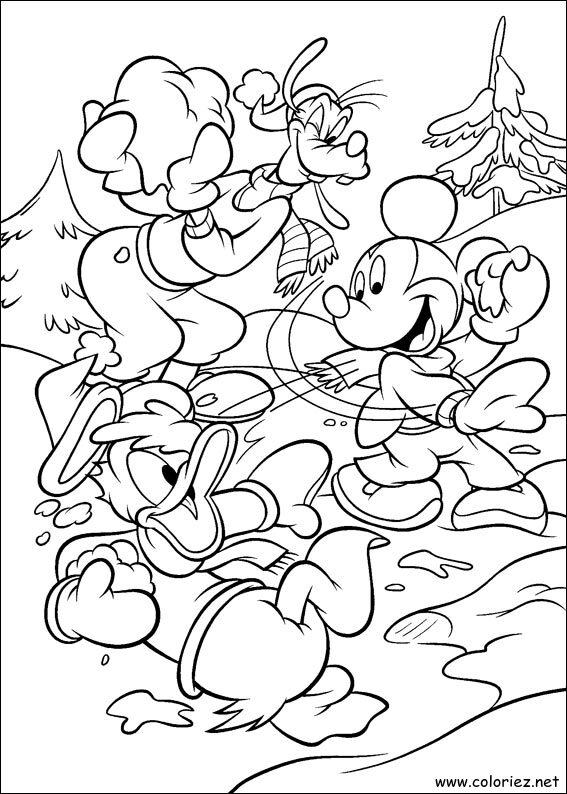 Coloriage de Mickey à imprimer !