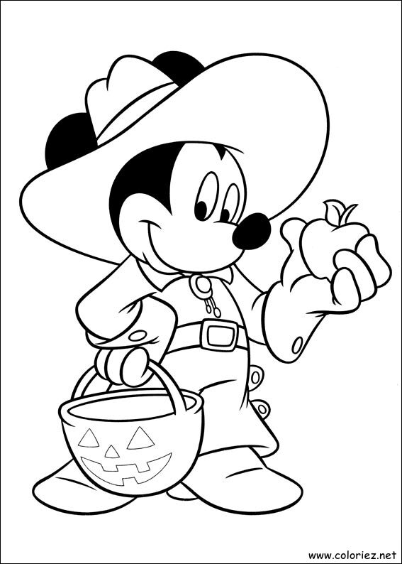 Coloriage de Mickey à imprimer !