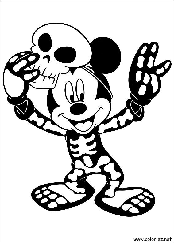 Coloriage de Mickey à imprimer !