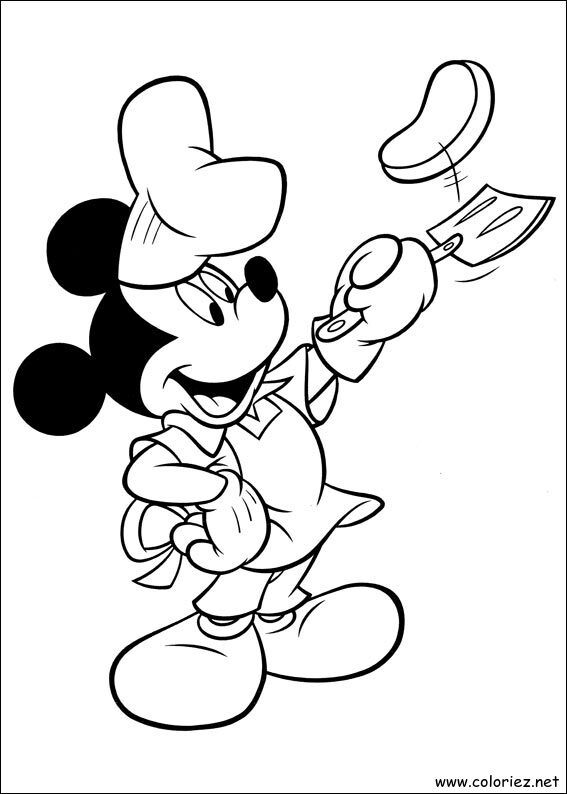 Coloriage de Mickey à imprimer !
