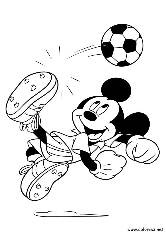 Coloriage de Mickey à imprimer !