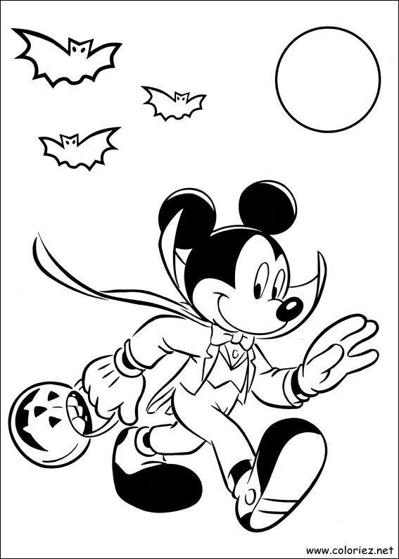 Coloriage de Mickey à imprimer !