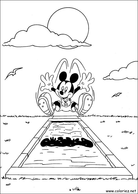 Coloriage de Mickey à imprimer !