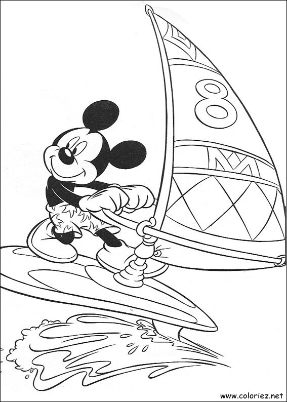 Coloriage de Mickey à imprimer !