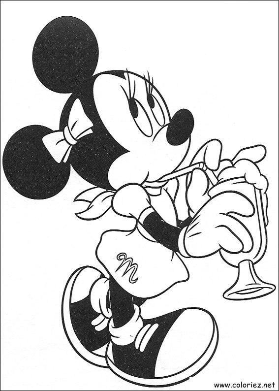 Coloriage de Mickey à imprimer !