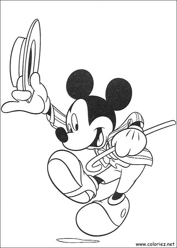 Coloriage de Mickey à imprimer !