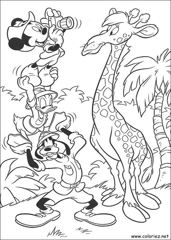 Coloriage de Mickey à imprimer !