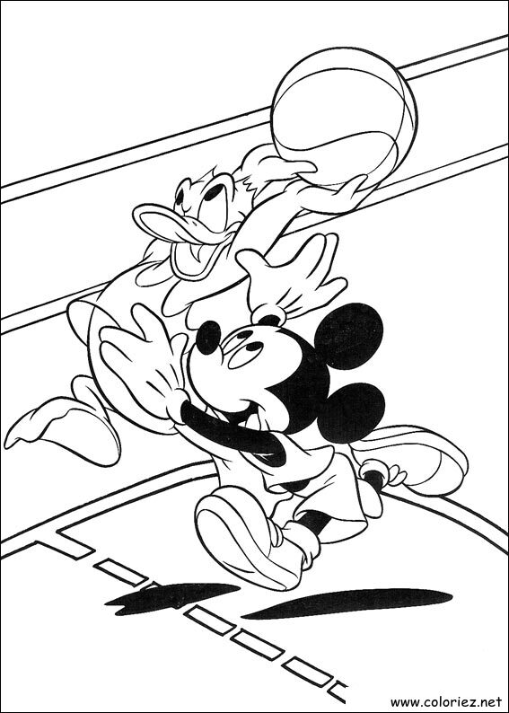 Coloriage de Mickey à imprimer !