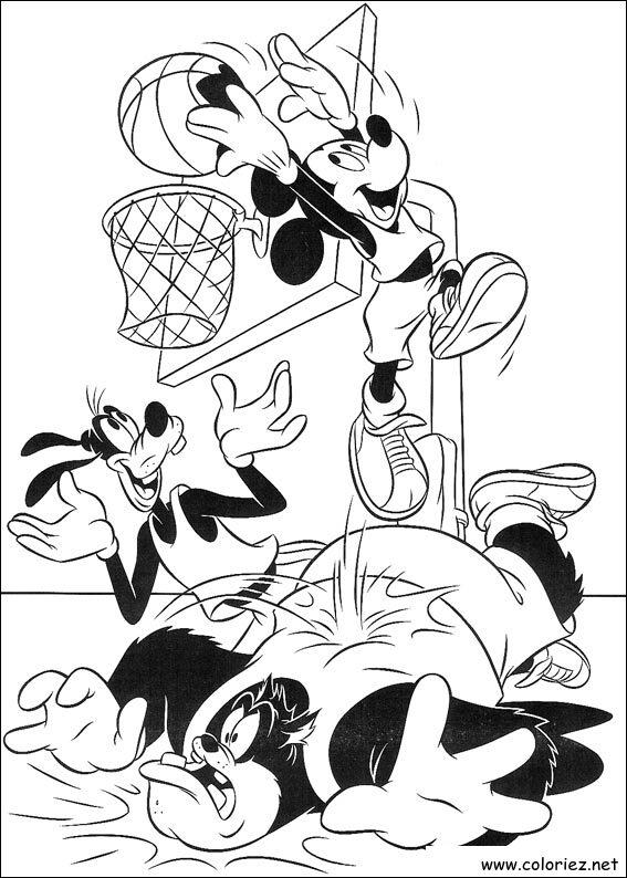 Coloriage de Mickey à imprimer !