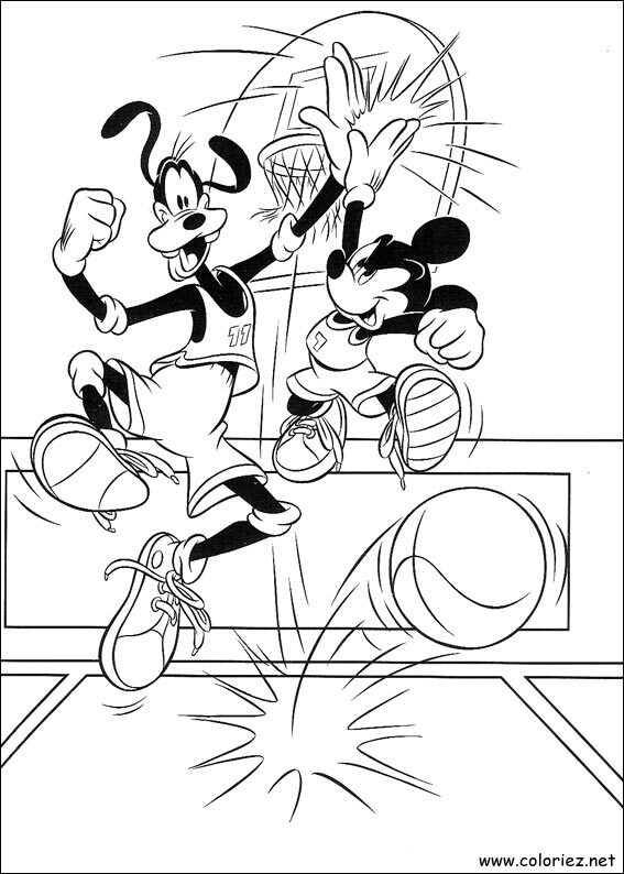 Coloriage de Mickey à imprimer !