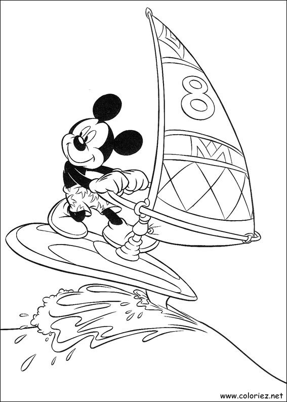 Coloriage de Mickey à imprimer !