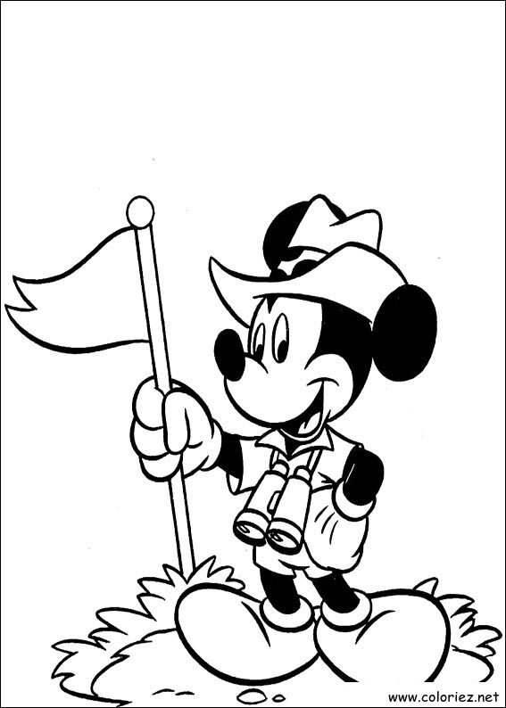 Coloriage de Mickey à imprimer !