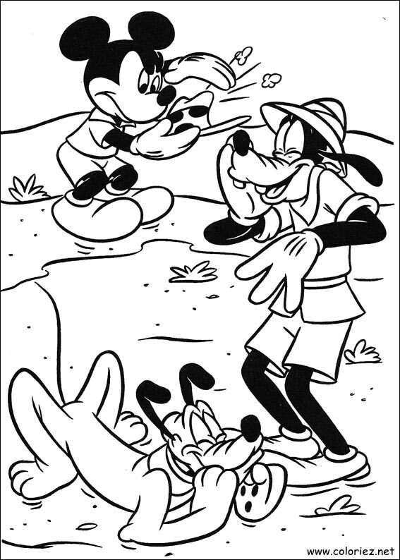 Coloriage de Mickey à imprimer !