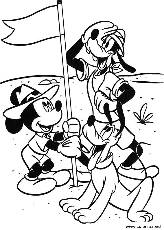 Coloriage de Mickey à imprimer !