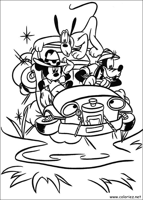 Coloriage de Mickey à imprimer !