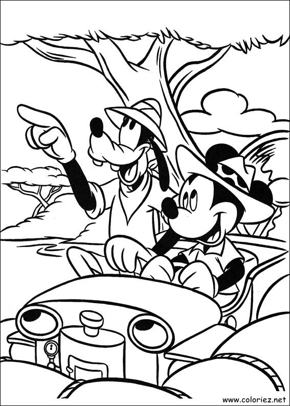 Coloriage de Mickey à imprimer !