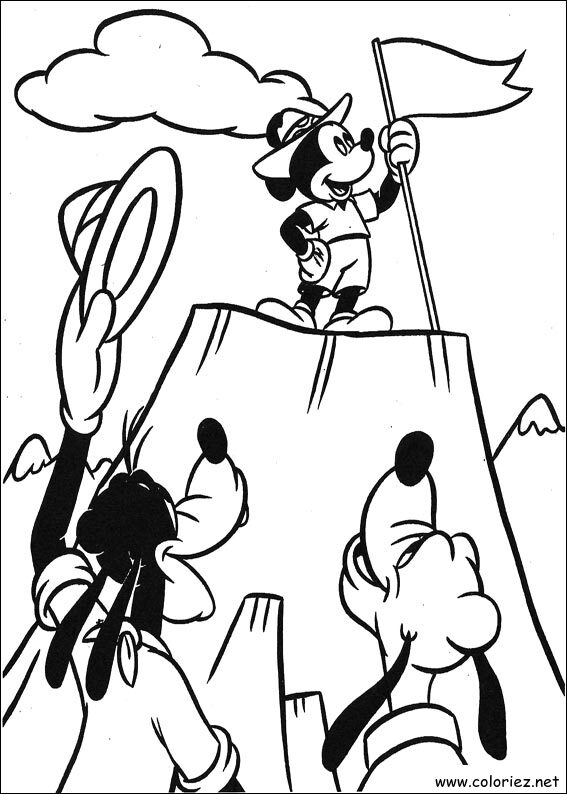 Coloriage de Mickey à imprimer !