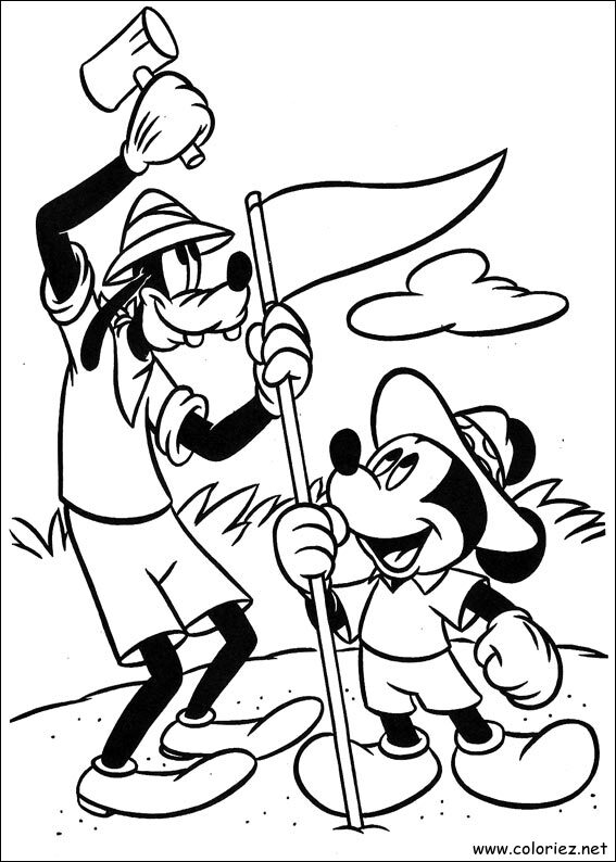 Coloriage de Mickey à imprimer !