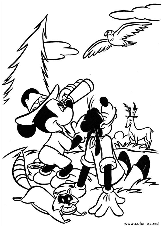 Coloriage de Mickey à imprimer !