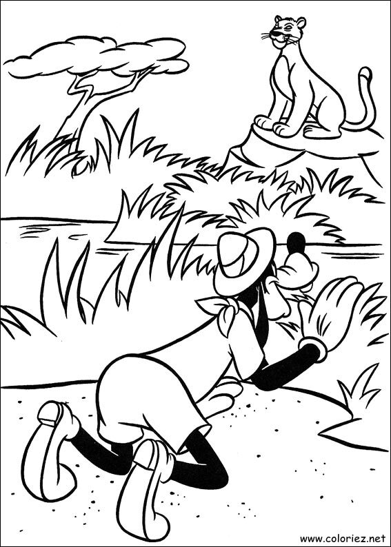 Coloriage de Mickey à imprimer !