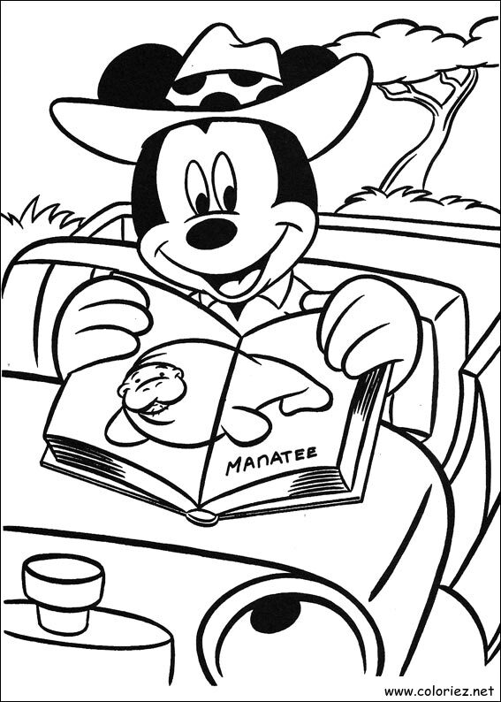 Coloriage de Mickey à imprimer !