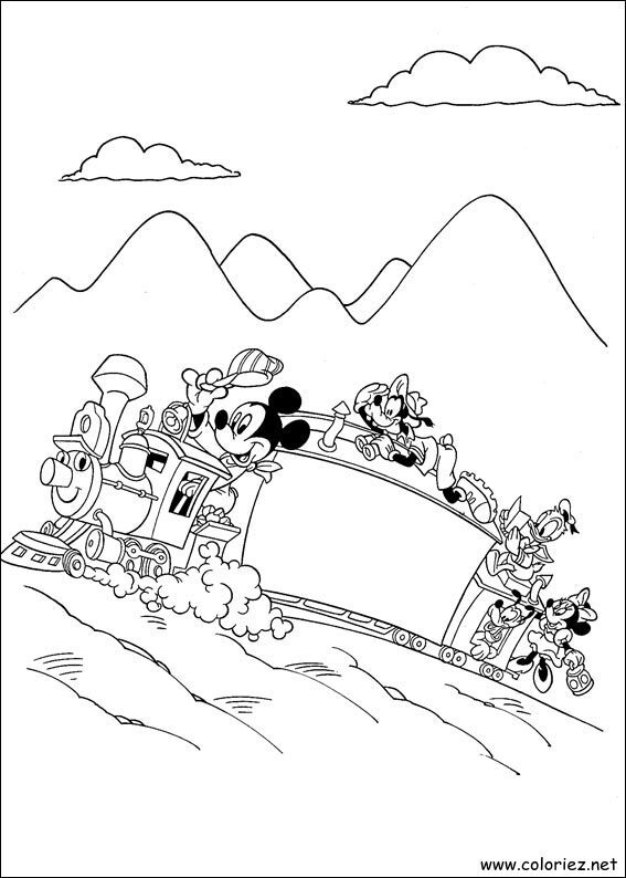 Coloriage de Mickey à imprimer !