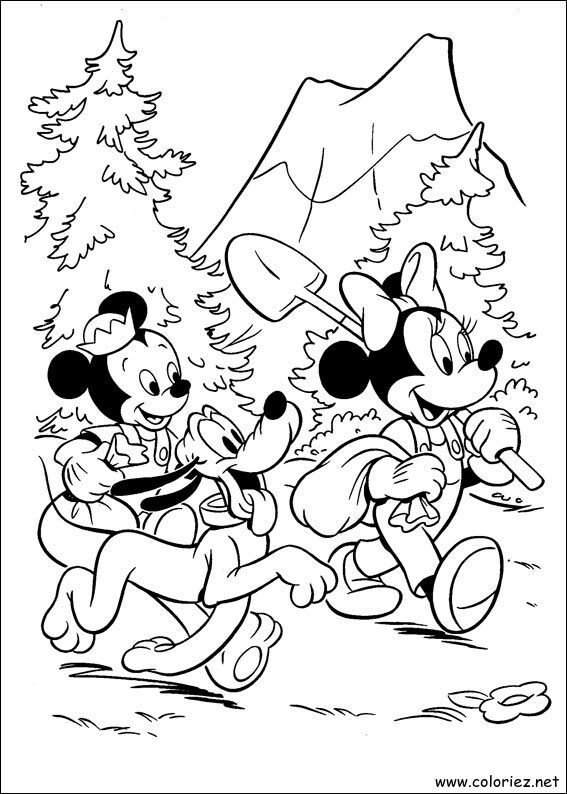 Coloriage de Mickey à imprimer !