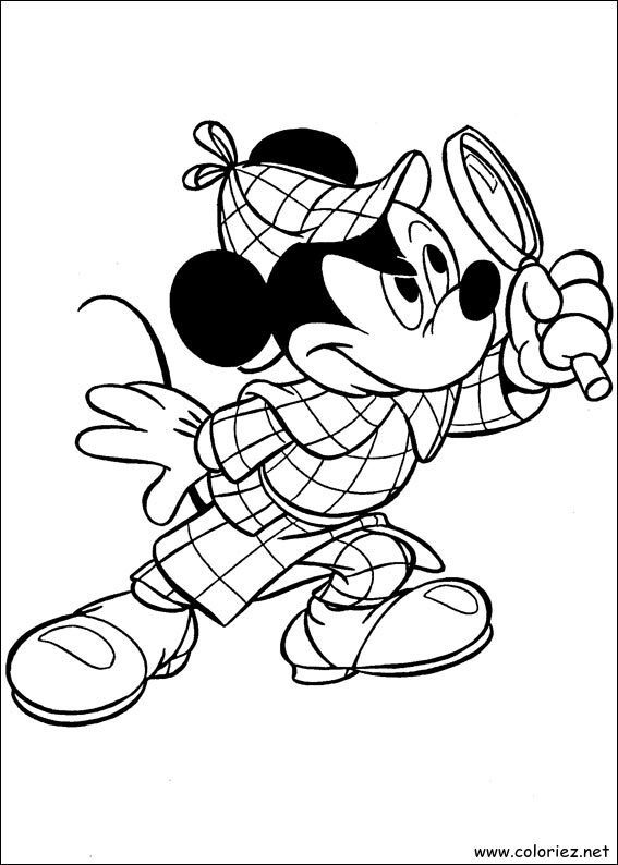 Coloriage de Mickey à imprimer !