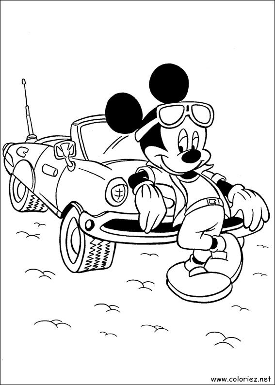 Coloriage de Mickey à imprimer !