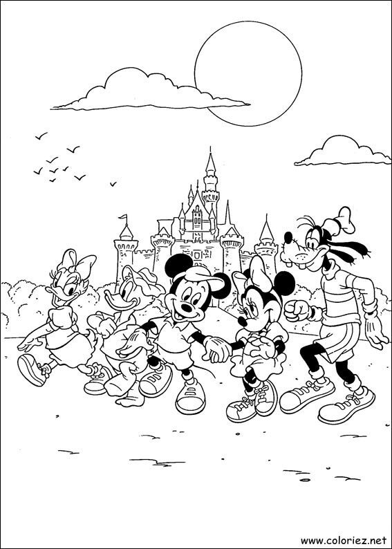 Coloriage de Mickey à imprimer !