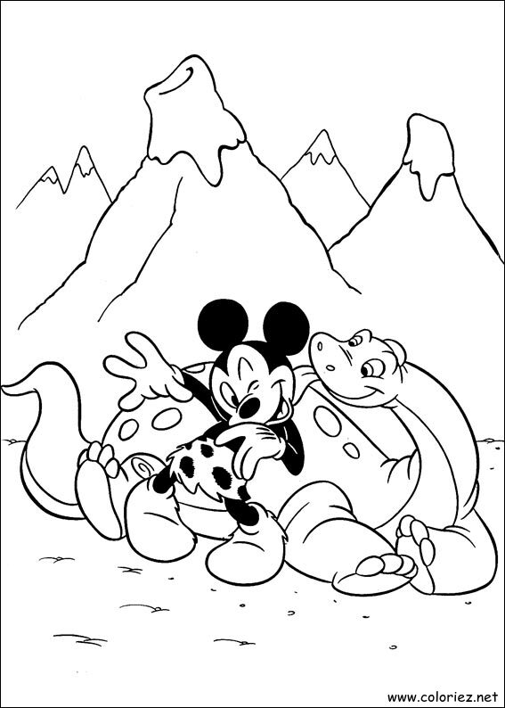 Coloriage de Mickey à imprimer !