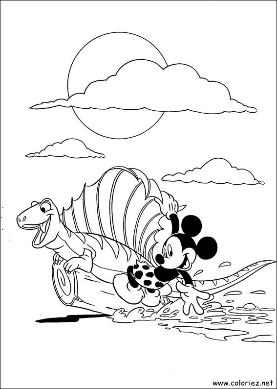 Coloriage de Mickey à imprimer !