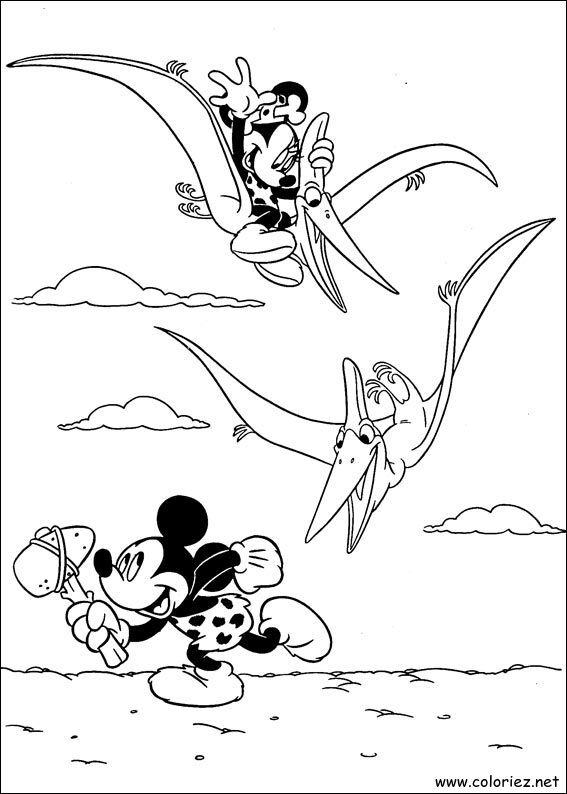 Coloriage de Mickey à imprimer !