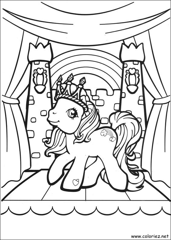 Coloriage de Mon petit poney à imprimer