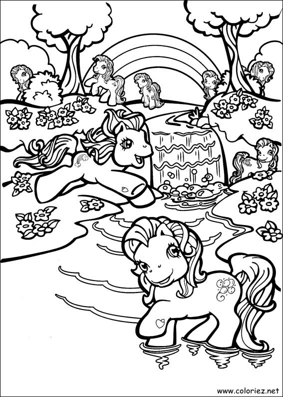 Coloriage de Mon petit poney à imprimer