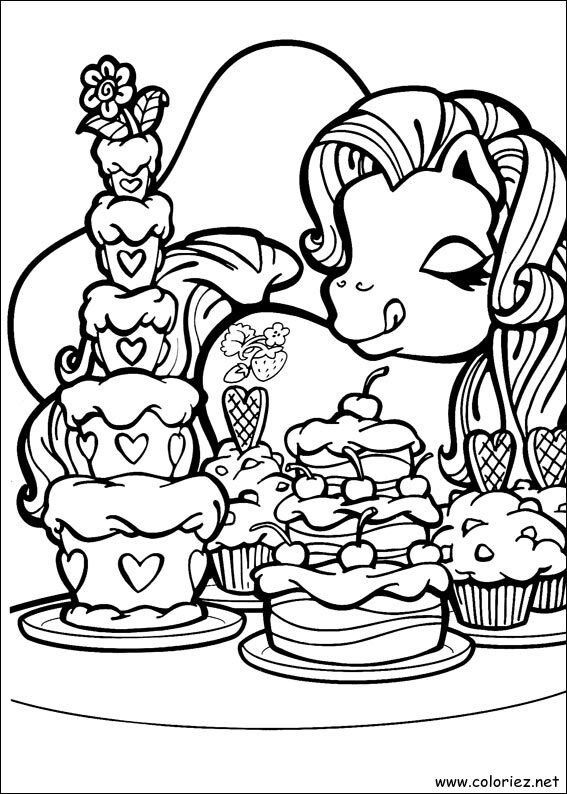 Coloriage de Mon petit poney à imprimer