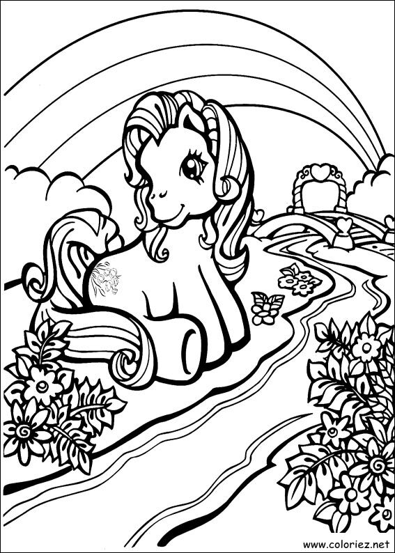 Coloriage de Mon petit poney à imprimer