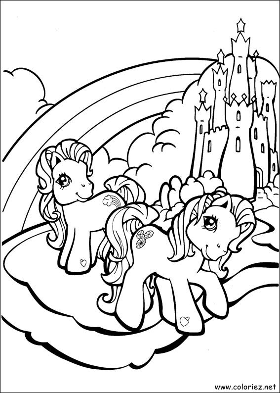 Coloriage de Mon petit poney à imprimer