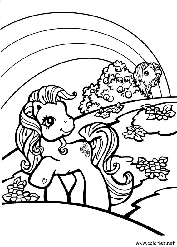Coloriage de Mon petit poney à imprimer