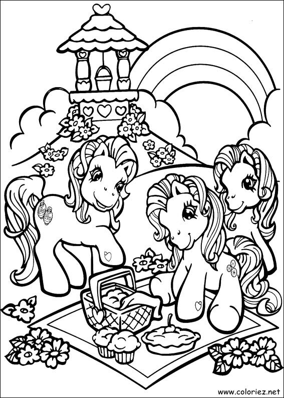 Coloriage de Mon petit poney à imprimer