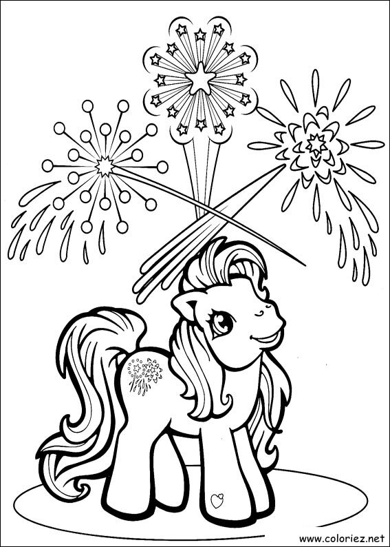 Coloriage de Mon petit poney à imprimer