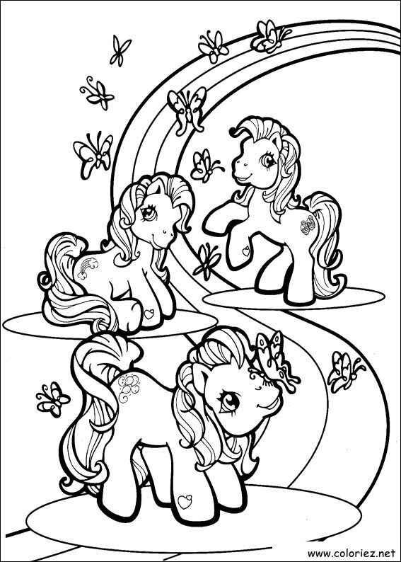 Coloriage de Mon petit poney à imprimer
