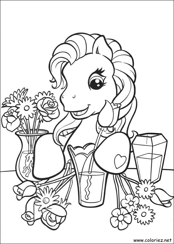 Coloriage de Mon petit poney à imprimer