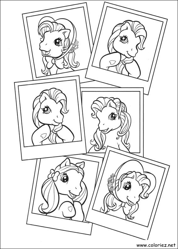 Coloriage de Mon petit poney à imprimer