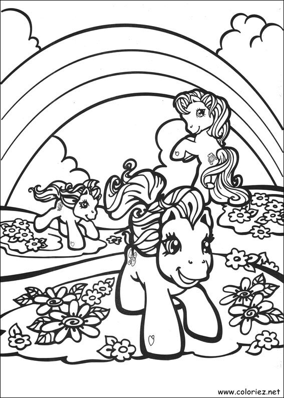 Coloriage de Mon petit poney à imprimer