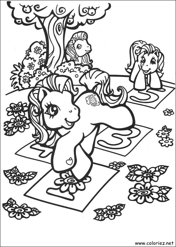 Coloriage de Mon petit poney à imprimer