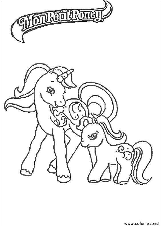 Coloriage de Mon petit poney à imprimer